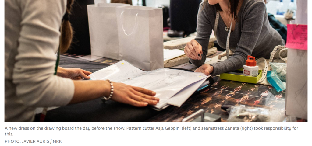 Asja Geppini Pattern Cutter Mentioned In A NRK Article About Aadnevik