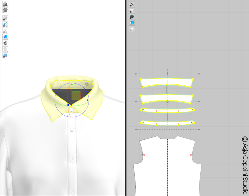 Asja Geppini Studio - 3D fashion sampling - virtual fit - rendering Asja Geppini Studio 3D Fashions Ampling Virtual Fit Rendering Shirt Digital Pattern Making
