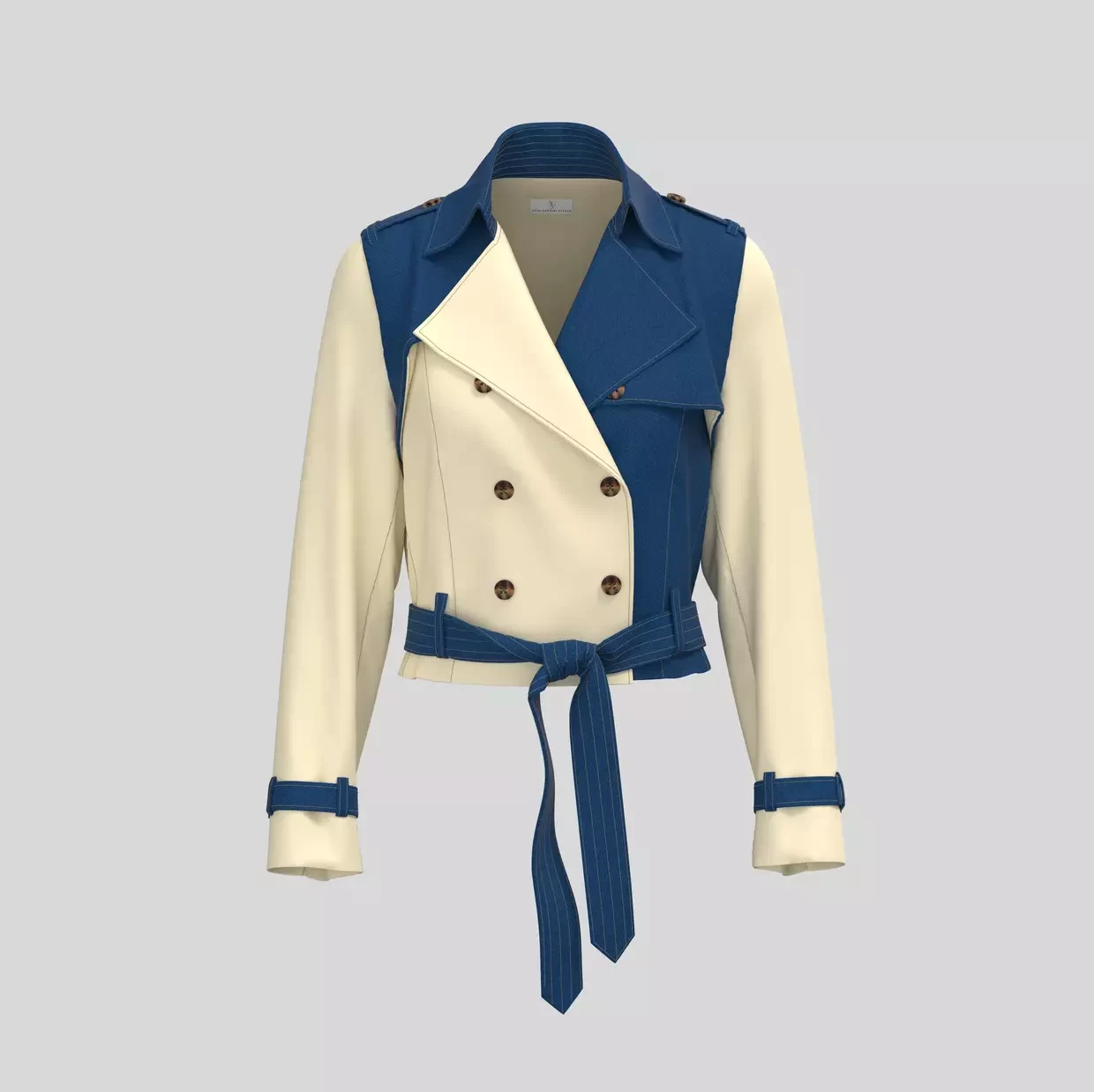 Asja Geppini Short Trench Image Covered By Copiright E1698419995335