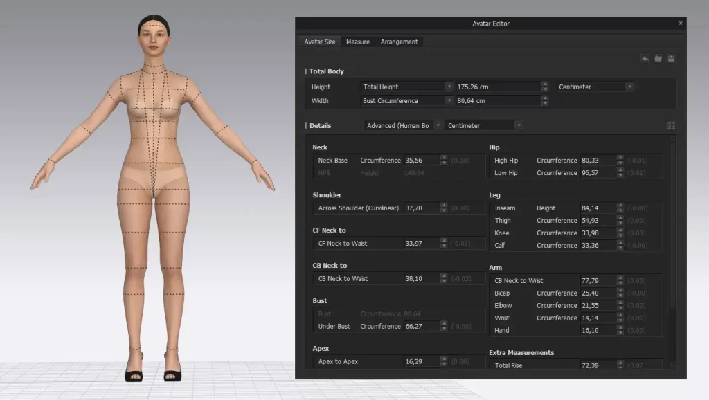 CLO 3D Avatar Asja Geppini Studio